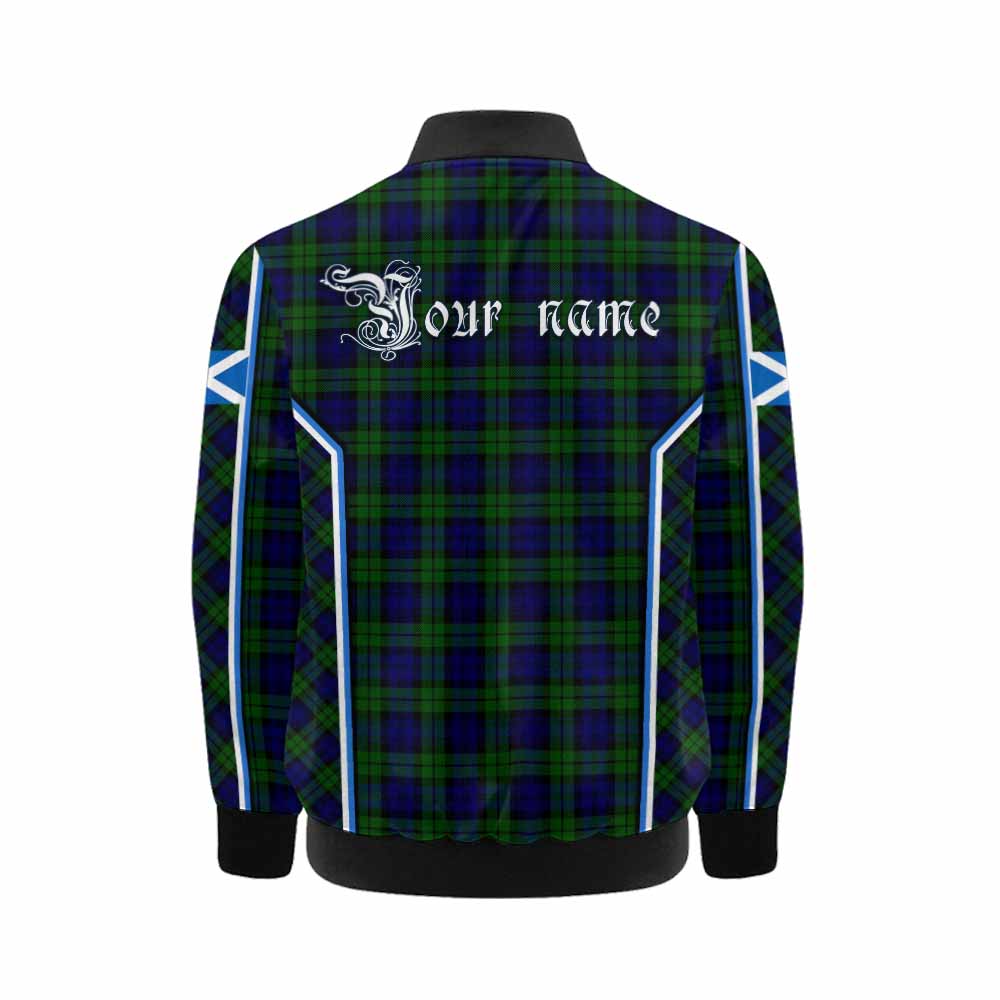 Campbell Tartan Crest Kid Bomber Jacket Scotland Coat of Arm Flag Style - Tartan Vibes Clothing