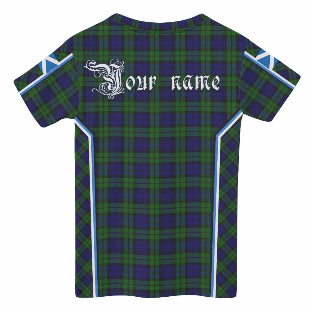 Campbell Tartan Crest Kid T-shirt Scotland Coat of Arm Flag Style - Tartan Vibes Clothing