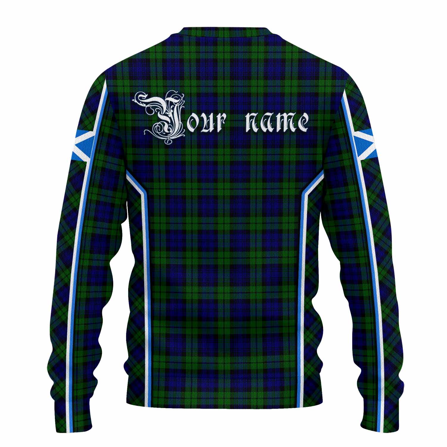 Campbell Tartan Crest Knitted Sweater Scotland Coat of Arm Flag Style - Tartan Vibes Clothing