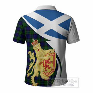 Campbell Tartan Crest Lion Rampant Polo Shirt Classic Scottish Style - Tartan Vibes Clothing