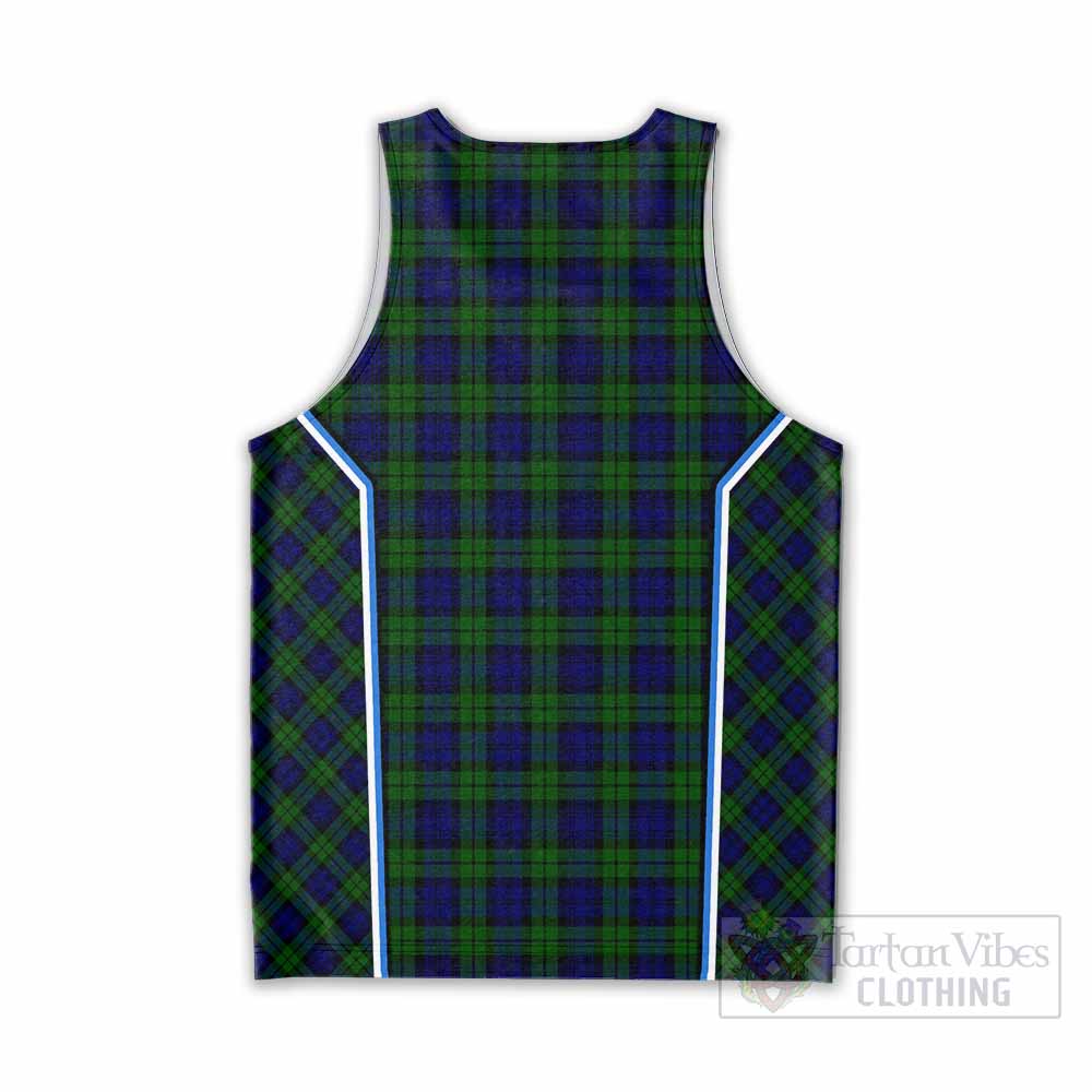 Campbell Tartan Crest Men Tank Top Scotland Coat of Arm Flag Style - Tartan Vibes Clothing