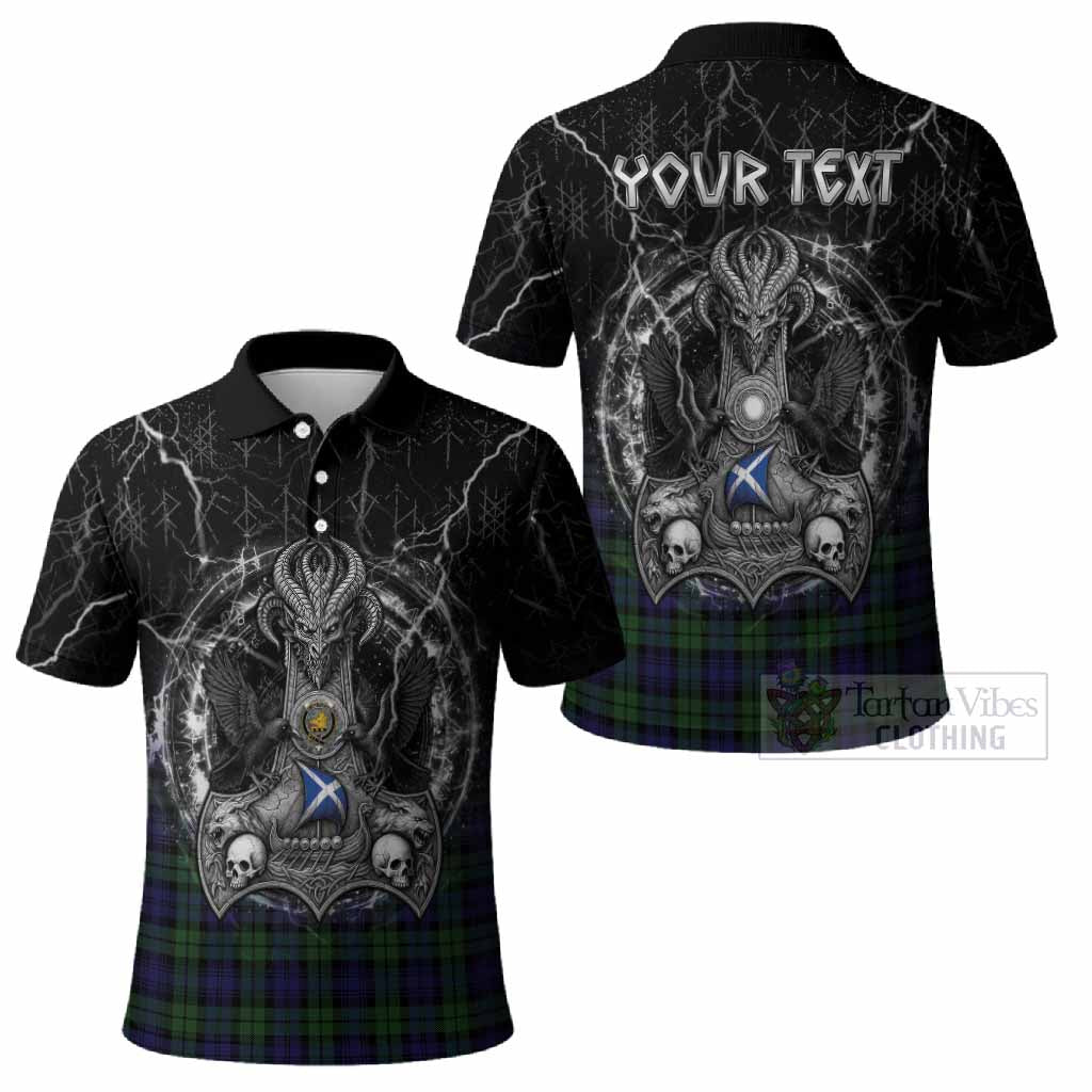 Campbell Tartan Crest Polo Shirt Celtic Odin's Raven Legacy