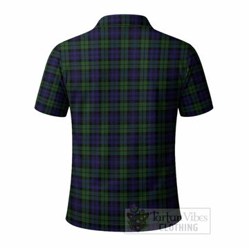 Campbell Tartan Crest Polo Shirt Ferocious Lion Style