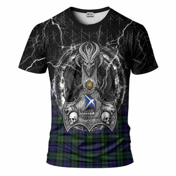 Campbell Tartan Crest T-Shirt Celtic Odin's Raven Legacy