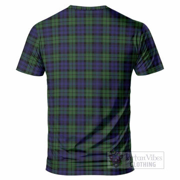 Campbell Tartan Crest T-Shirt Ferocious Lion Style