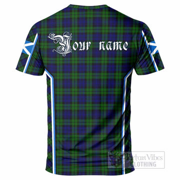 Campbell Tartan Crest T-shirt Scotland Coat of Arm Flag Style - Tartan Vibes Clothing