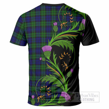 Campbell Tartan Crest T-Shirt Scottish Thistle Pride Heritage Art