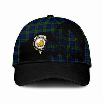 Campbell Tartan Family Crest Classic Cap Scotland Thistle Floral Flag Style