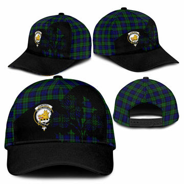 Campbell Tartan Family Crest Classic Cap Scotland Thistle Floral Flag Style