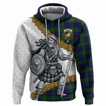 Campbell Tartan Family Crest Hoodie Scottish Highland Warrior Celtic Alba Gu Brath