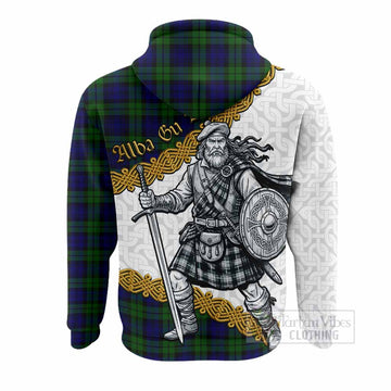 Campbell Tartan Family Crest Hoodie Scottish Highland Warrior Celtic Alba Gu Brath