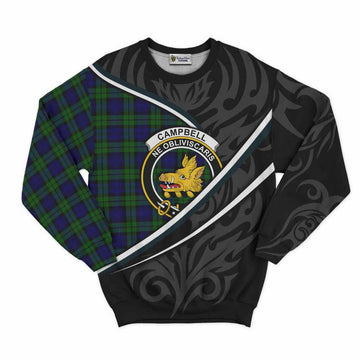 Campbell Tartan Family Crest Sweatshirt Celtic Scottish Thistle Floral