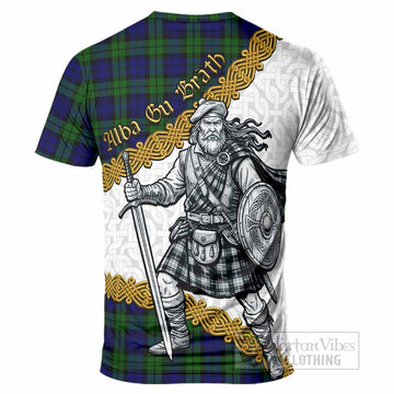 Campbell Tartan Family Crest T-Shirt Scottish Highland Warrior Celtic Alba Gu Brath