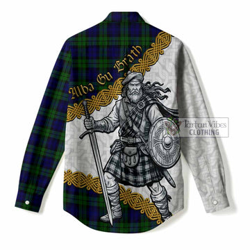 Campbell Tartan Family Crest Women Casual Shirt Scottish Highland Warrior Celtic Alba Gu Brath