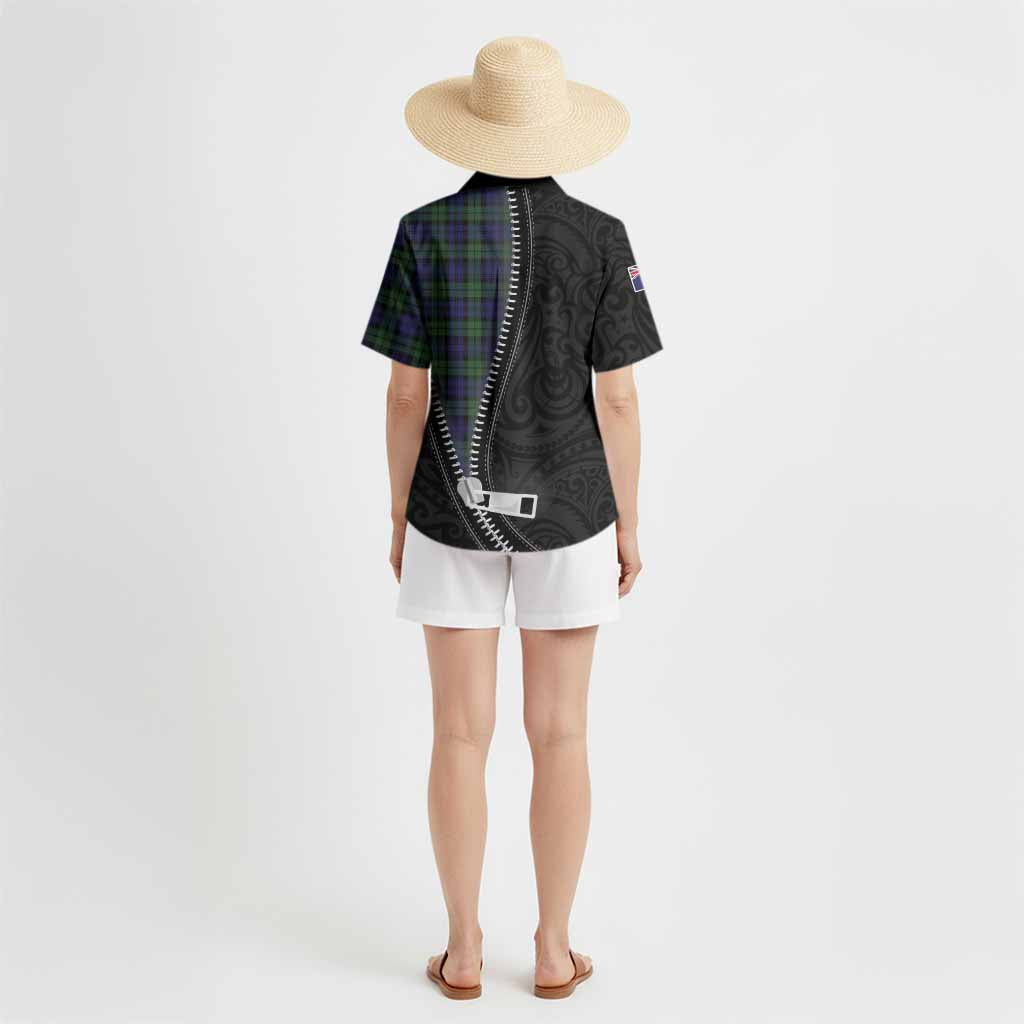 Campbell Tartan Hawaiian Shirt New Zealand Pattern Unique Zipper Stylized