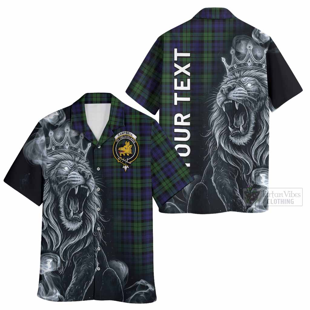 Campbell Tartan Hawaiian Shirt Roaring Lion Heritage