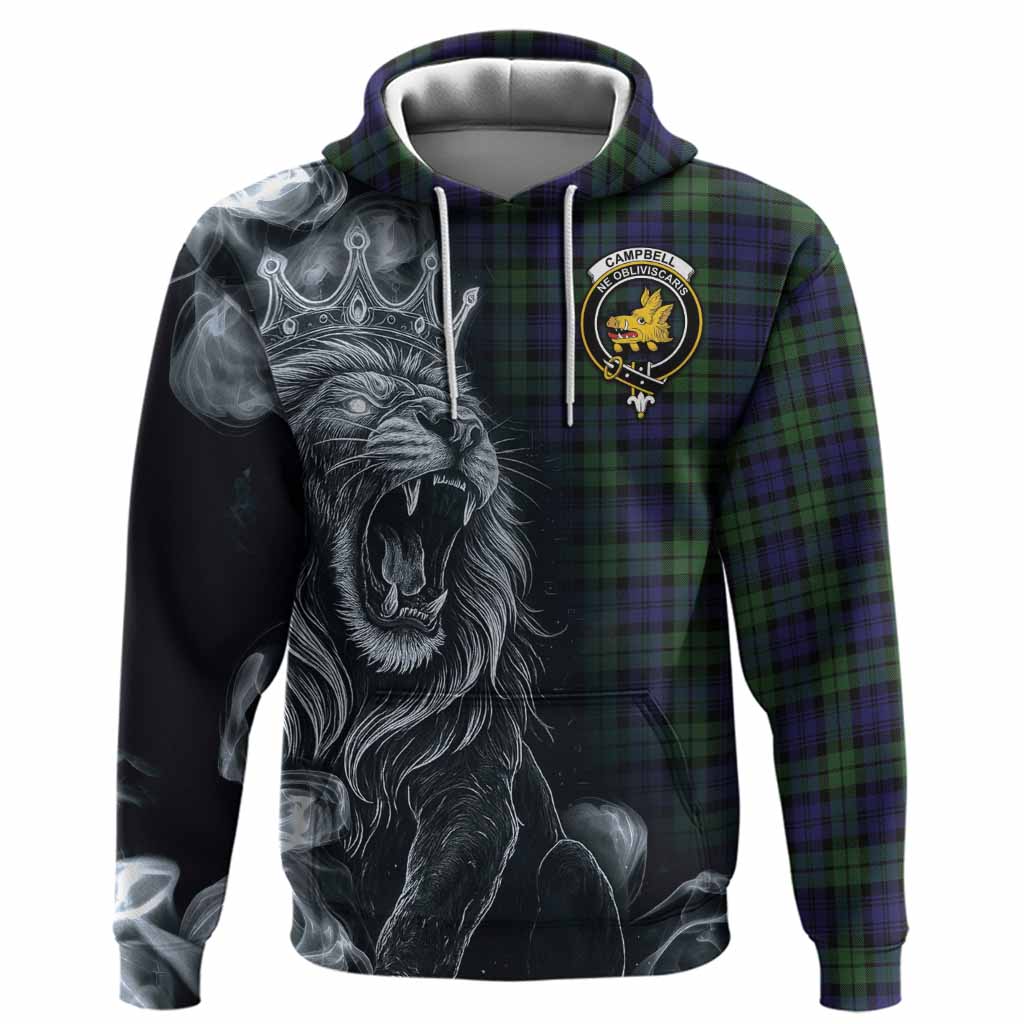 Campbell Tartan Hoodie Roaring Lion Heritage