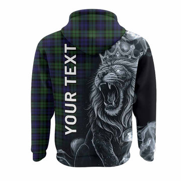 Campbell Tartan Hoodie Roaring Lion Heritage