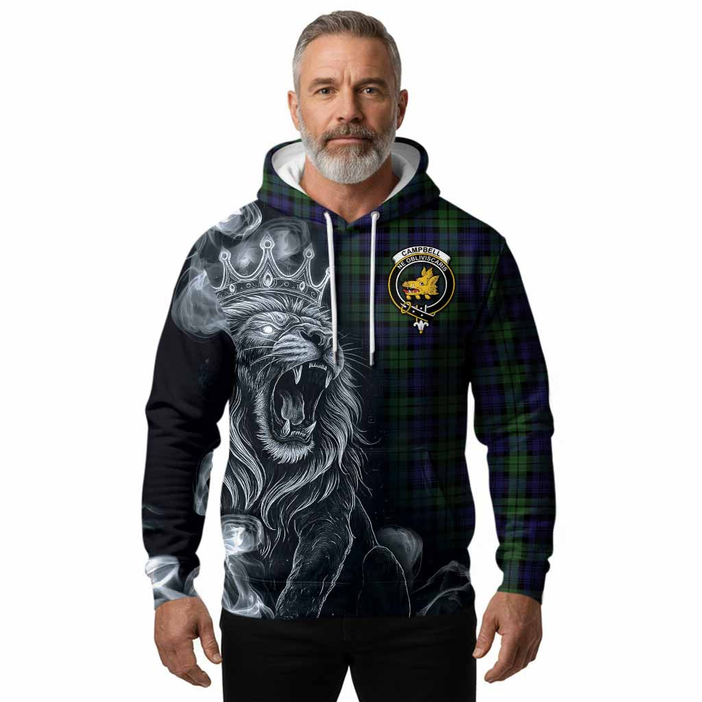 Campbell Tartan Hoodie Roaring Lion Heritage