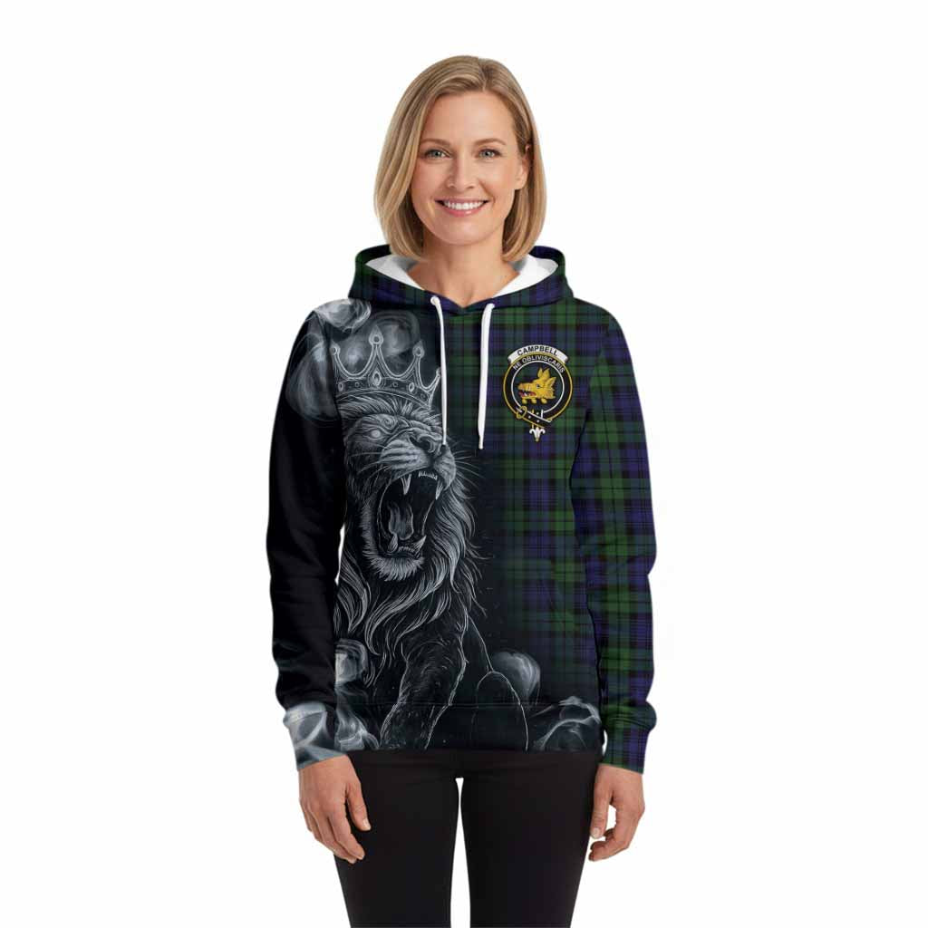 Campbell Tartan Hoodie Roaring Lion Heritage