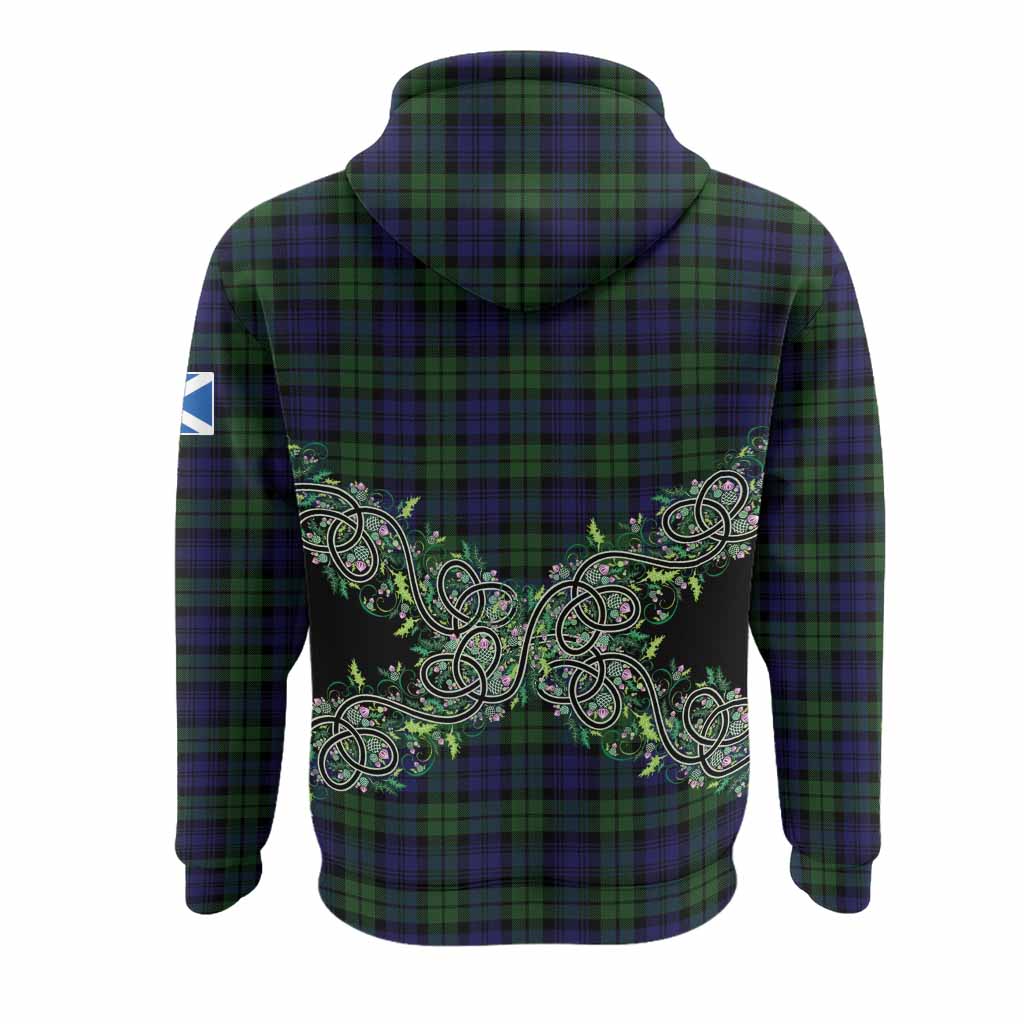 Campbell Tartan Hoodie Thistle Scottish Spirit
