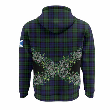 Campbell Tartan Hoodie Thistle Scottish Spirit