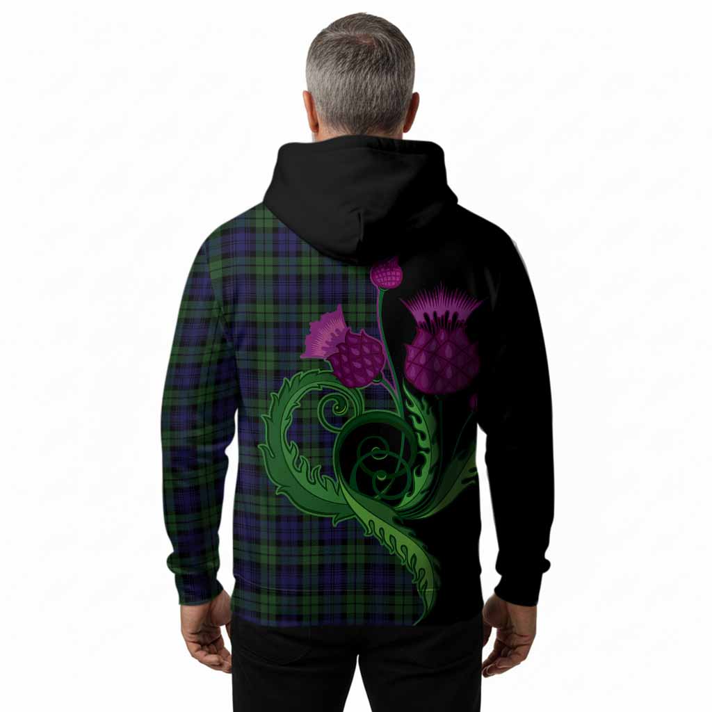 Campbell Tartan Hoodie Traditional Scottish Thistle