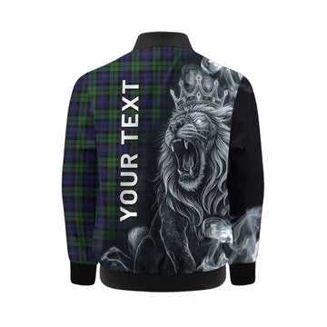 Campbell Tartan Kid Bomber Jacket Roaring Lion Heritage