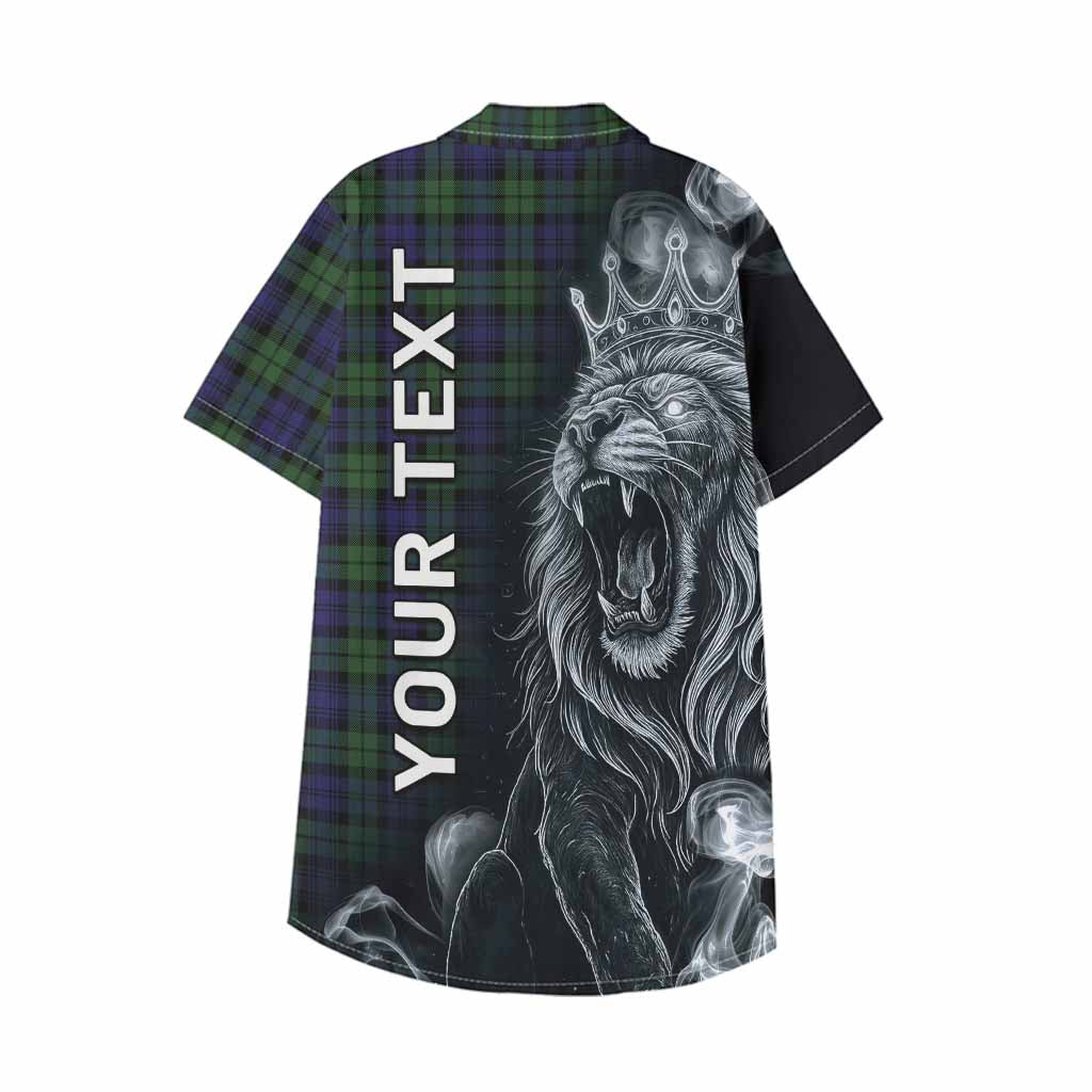 Campbell Tartan Kid Hawaiian Shirt Roaring Lion Heritage