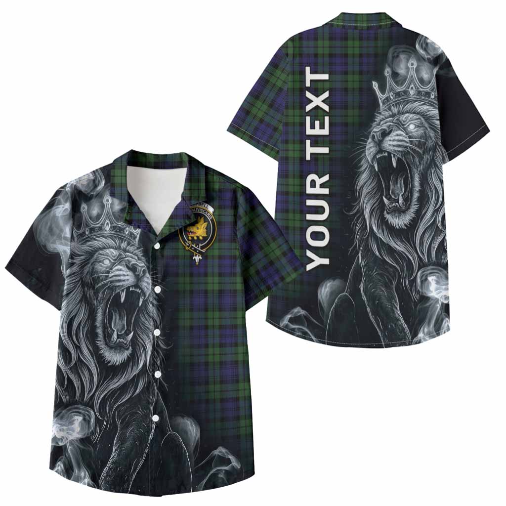 Campbell Tartan Kid Hawaiian Shirt Roaring Lion Heritage
