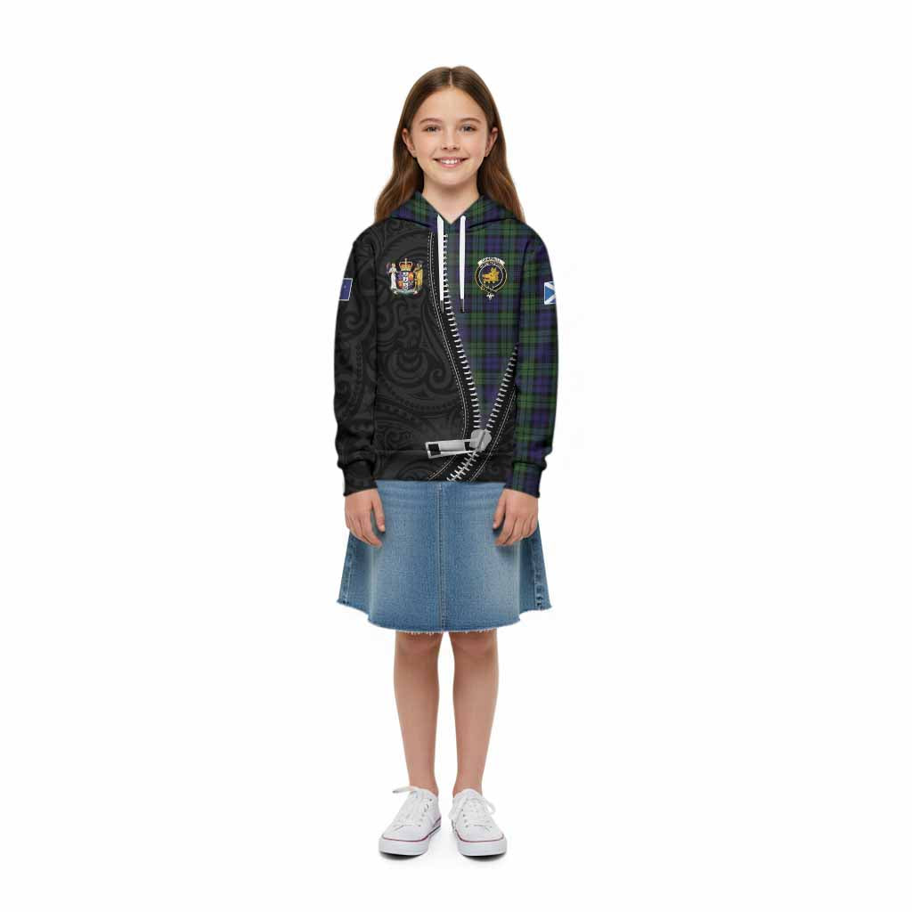 Campbell Tartan Kid Hoodie New Zealand Pattern Unique Zipper Stylized