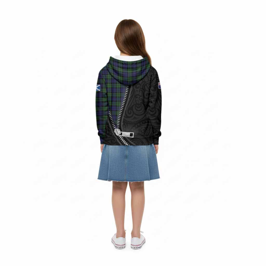 Campbell Tartan Kid Hoodie New Zealand Pattern Unique Zipper Stylized
