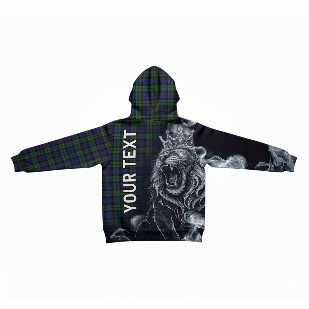 Campbell Tartan Kid Hoodie Roaring Lion Heritage