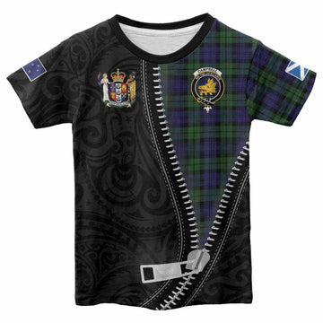 Campbell Tartan Kid T-shirt New Zealand Pattern Unique Zipper Stylized