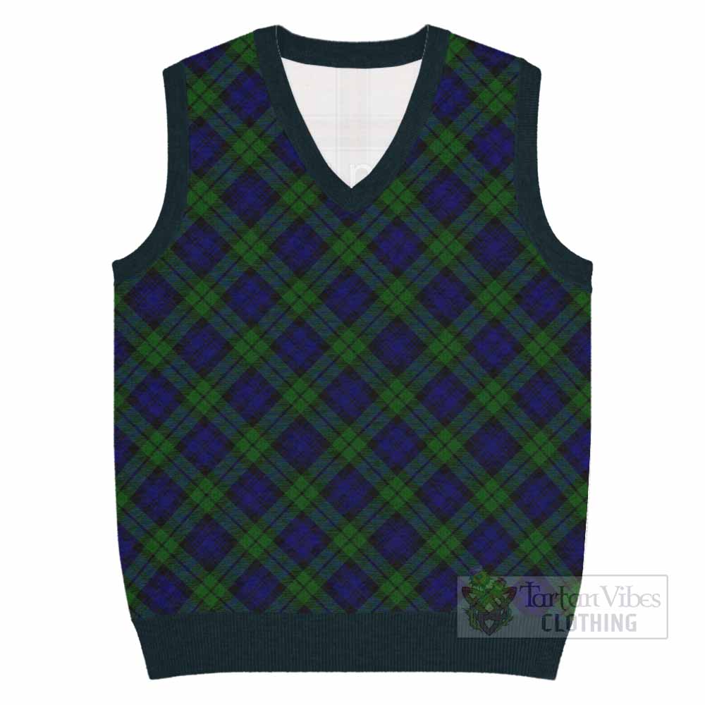 Campbell Tartan  Knitted V-Neck Vest Cross Style