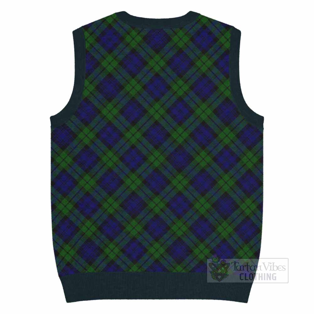 Campbell Tartan  Knitted V-Neck Vest Cross Style