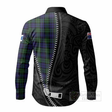 Campbell Tartan Long Sleeve Button Shirts New Zealand Pattern Unique Zipper Stylized