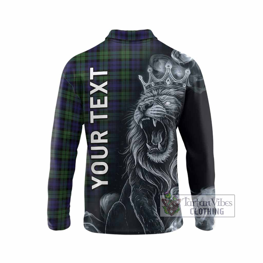 Campbell Tartan Long Sleeve Polo Shirt Roaring Lion Heritage
