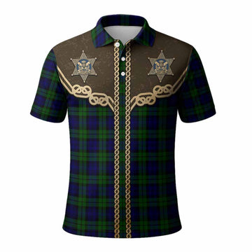 Campbell Tartan Polo Shirt Bigfoot Riding The Kelpie Monster