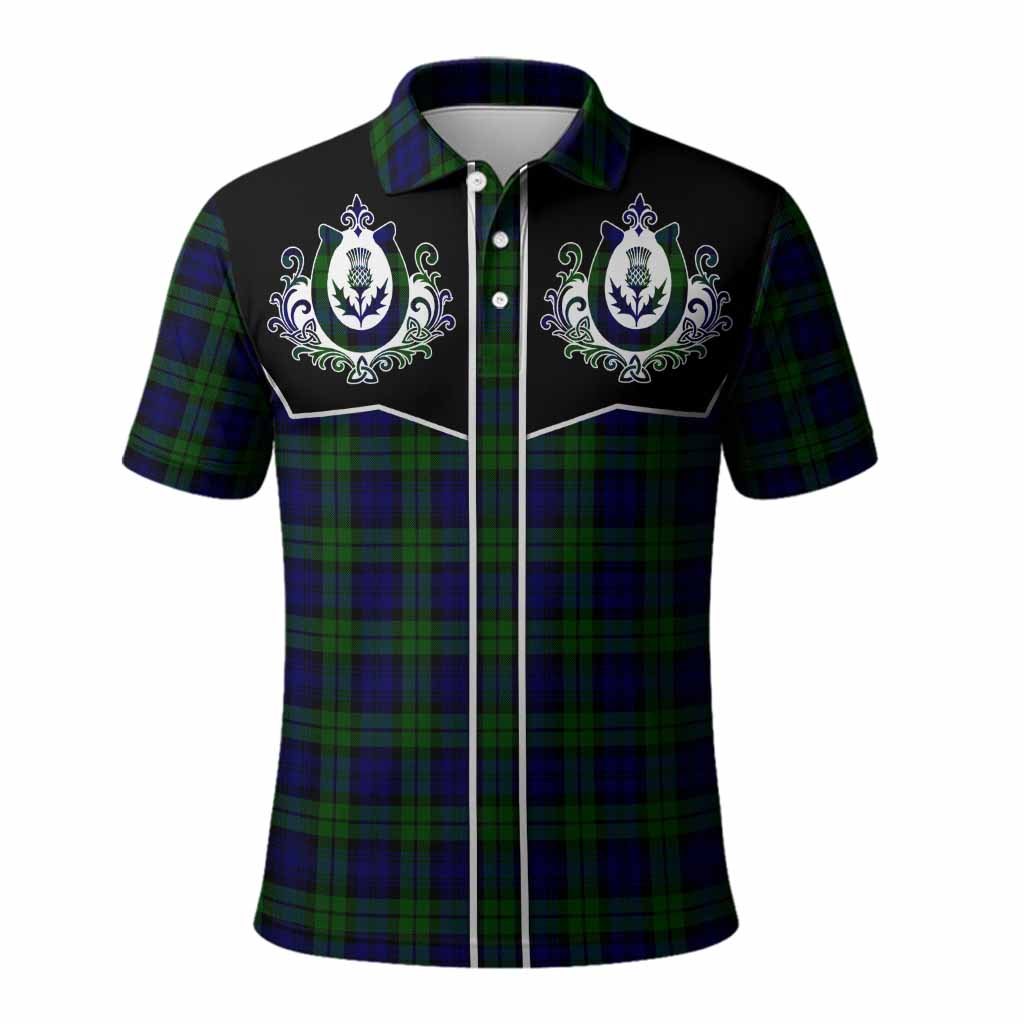 Campbell Tartan Polo Shirt Horseshoe Ornament Kid - Tartan Vibes Clothing