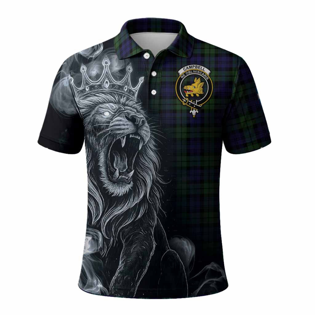 Campbell Tartan Polo Shirt Roaring Lion Heritage
