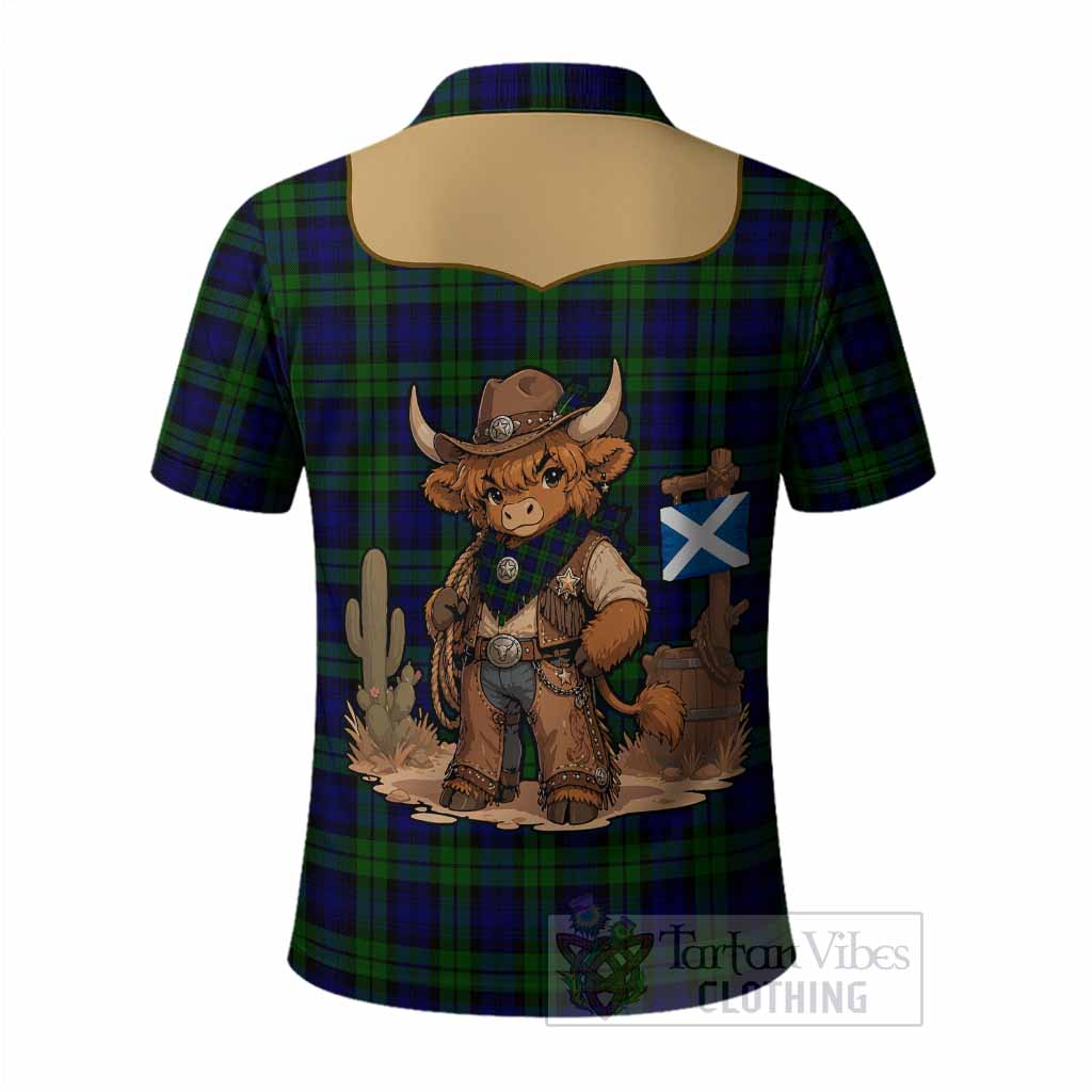 Campbell Tartan Polo Shirt Wee Coo Cowboy Cute Style
