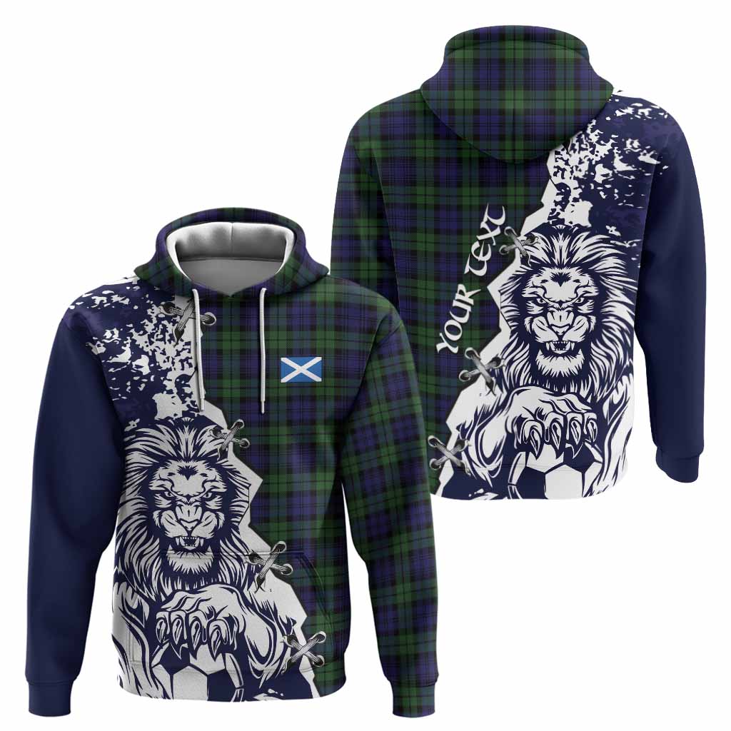 Campbell Tartan Scottish Hoodie Angry Lion With Soccer Ball Style