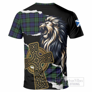 Campbell Tartan Scottish T-Shirt Lion Celtic Heritage