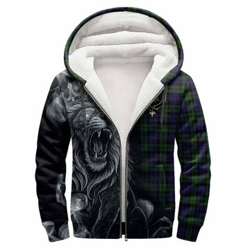 Campbell Tartan Sherpa Hoodie Roaring Lion Heritage