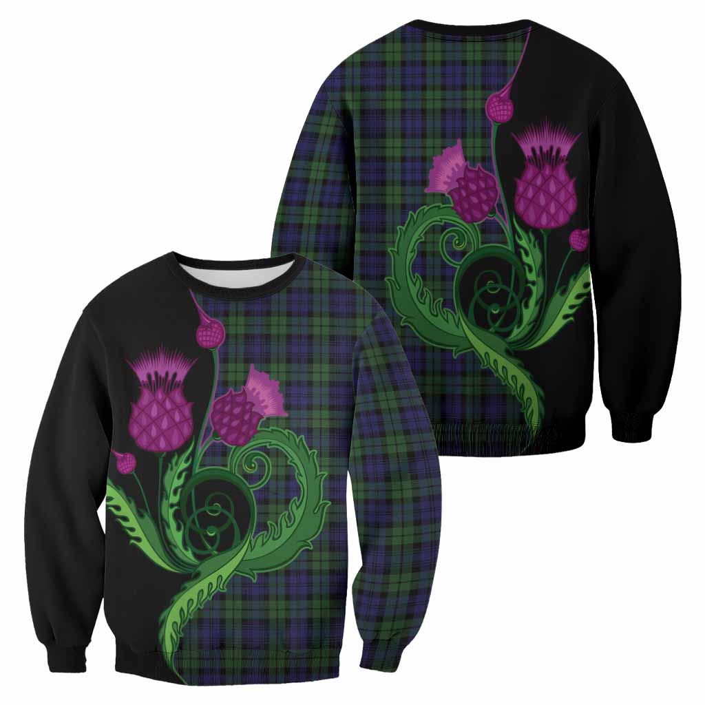 Campbell Tartan Sweatshirt Traditional Scottish Thistle