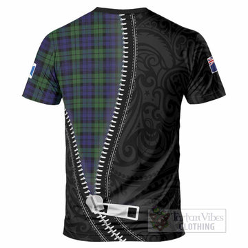 Campbell Tartan T-Shirt New Zealand Pattern Unique Zipper Stylized