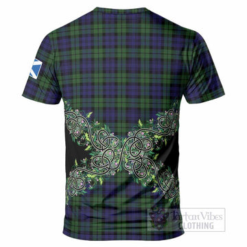 Campbell Tartan T-Shirt Thistle Scottish Spirit
