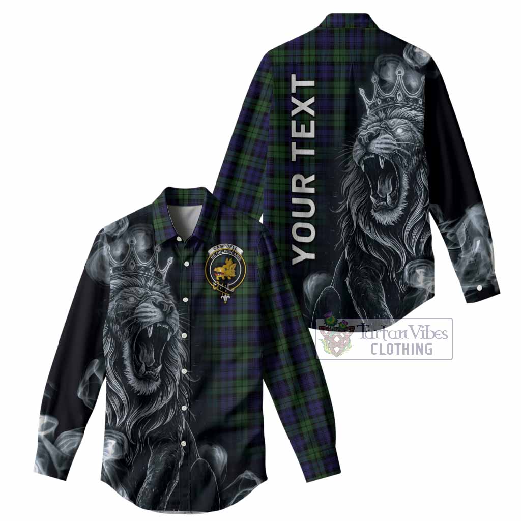 Campbell Tartan Women Casual Shirt Roaring Lion Heritage