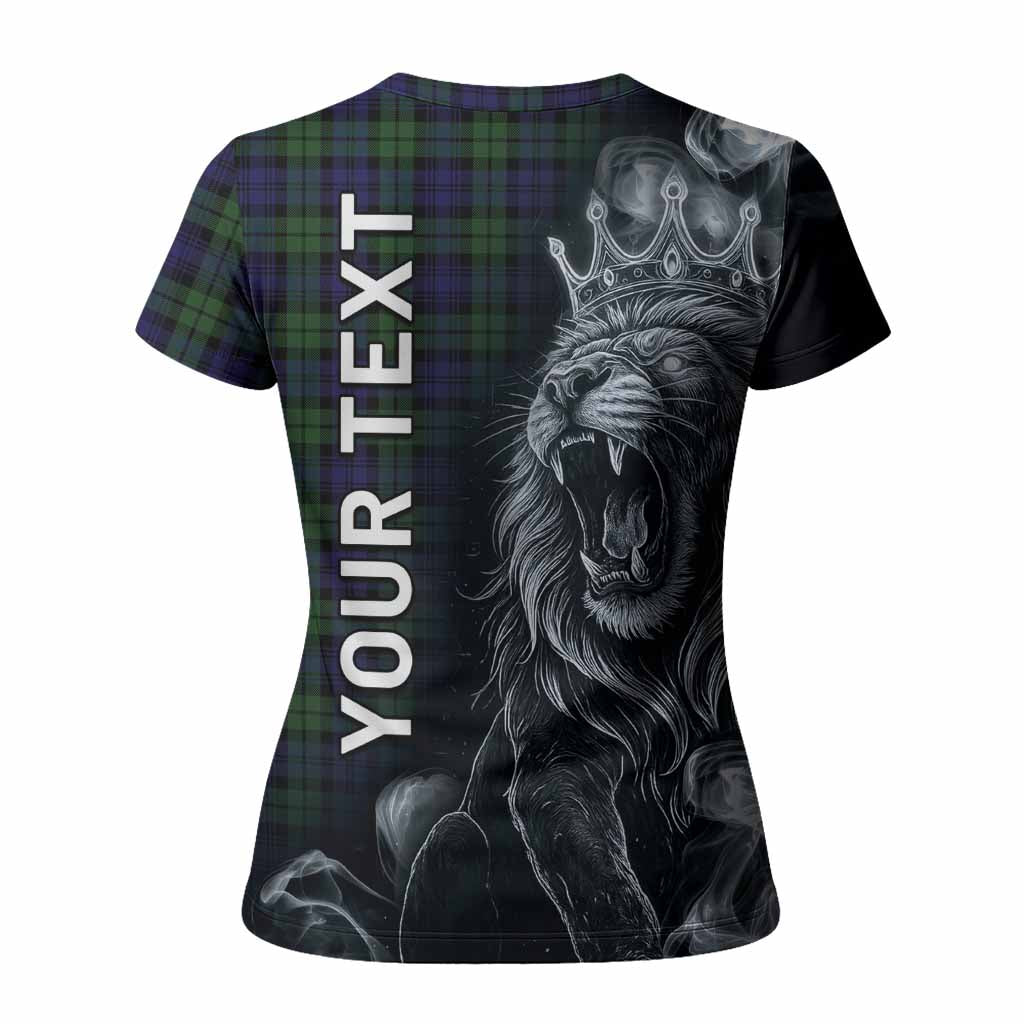 Campbell Tartan Women T shirt Roaring Lion Heritage
